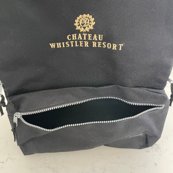 Canadian Pacific Chateau Whistler Resort Collectible Vintage Backpack Black NWOT - Picture 9 of 10